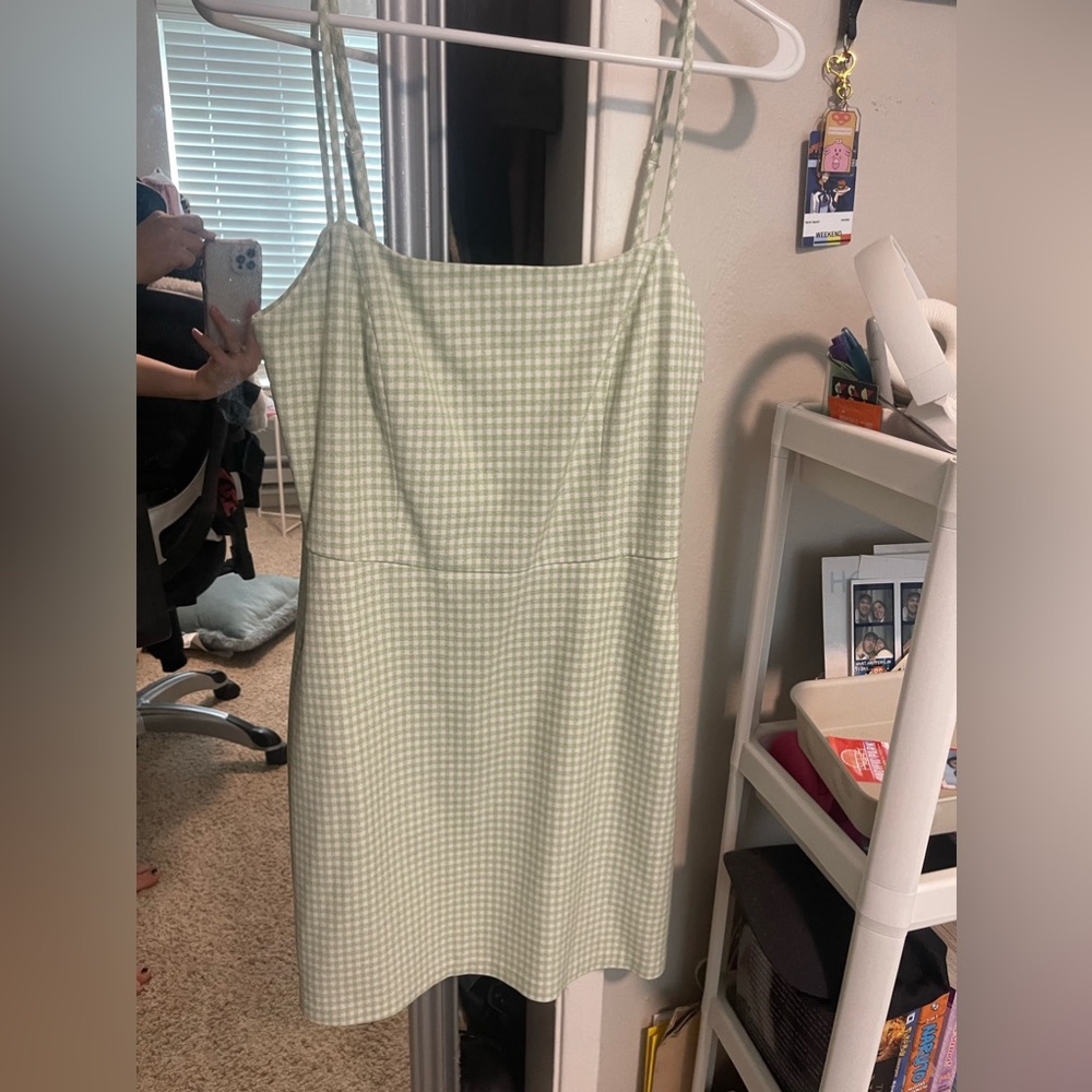 Wilfred Green and white plaid dress with pockets !!!